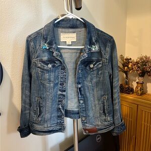 Denim Jacket with Sequin Detail